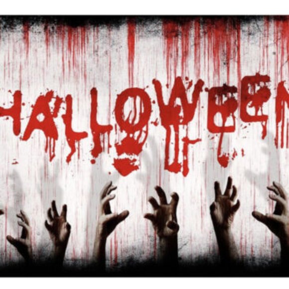 Other - Halloween Scary Bloody Backdrop Decoration Creepy Bloody Fingerprint